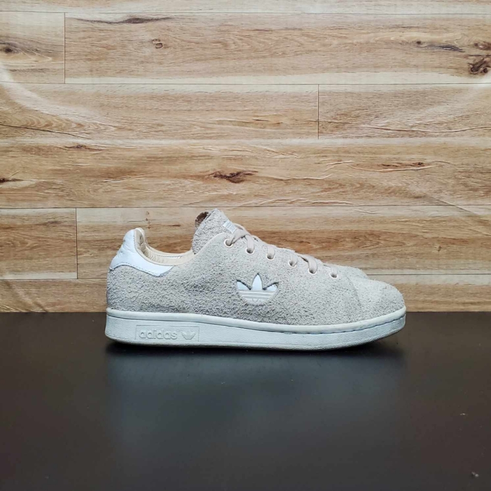 Adidas Stan Smith Beige Linen Suede Shoes Men's Size 5